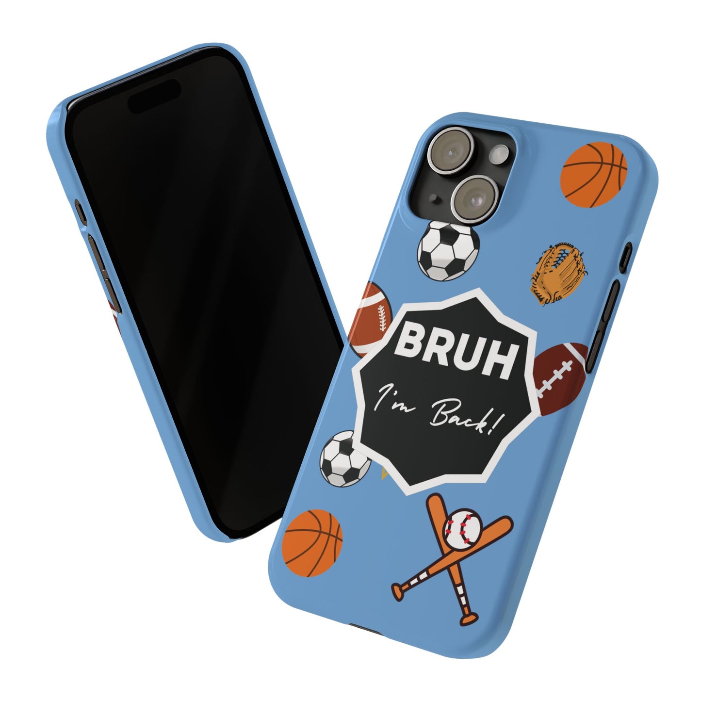 Stylish Back To School iPhone Case Trendy Phone Cover Fashionable Blue Phone Case Back To School Gear