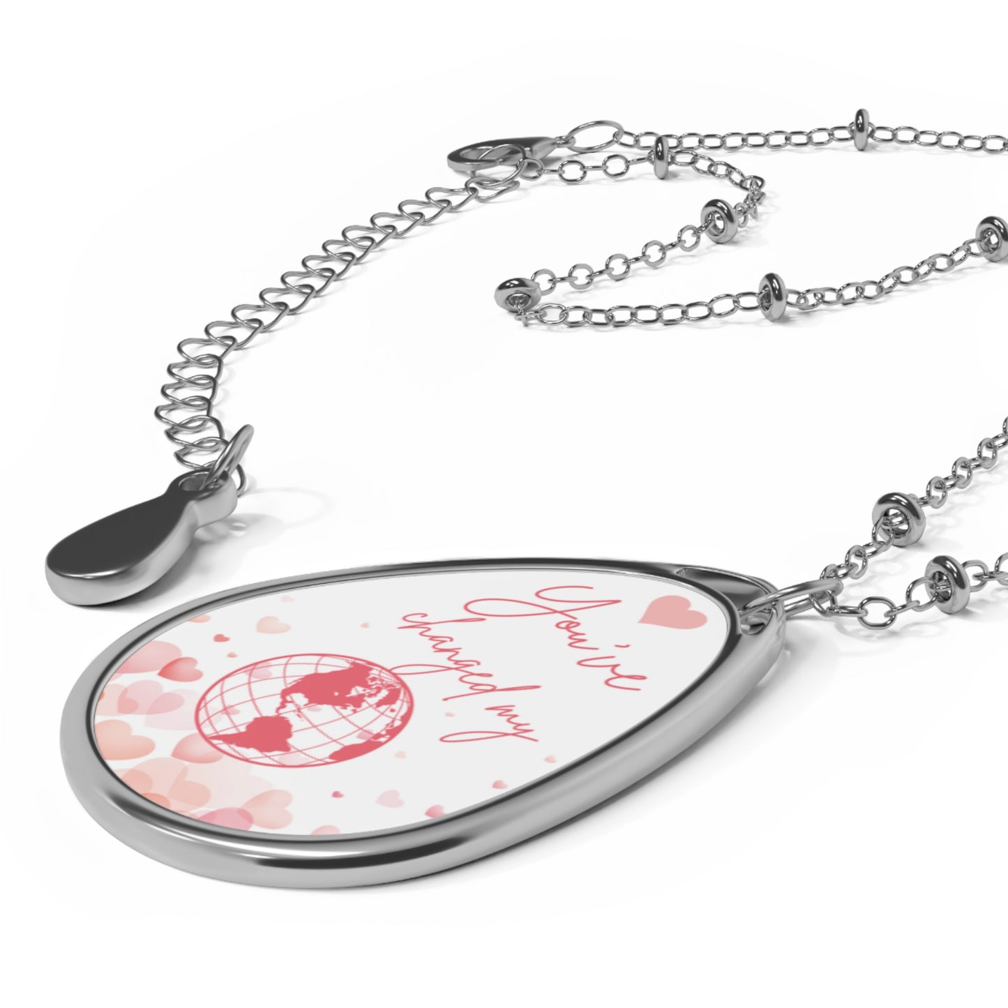 Romantic World Map Jewelry Heartfelt Valentine's Gift Necklace for Romantic Partner V-Day Gift For Her Special Occasion Necklace