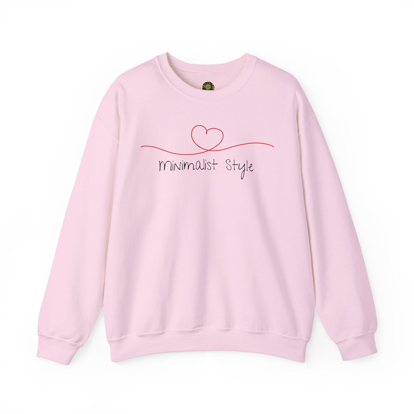 Eco-Friendly Valentine Sweatshirt Heart Design Minimalist Love-Inspired Clothing Thoughtful Gift Idea For Lovers Of Minimalism V-Day Shirt