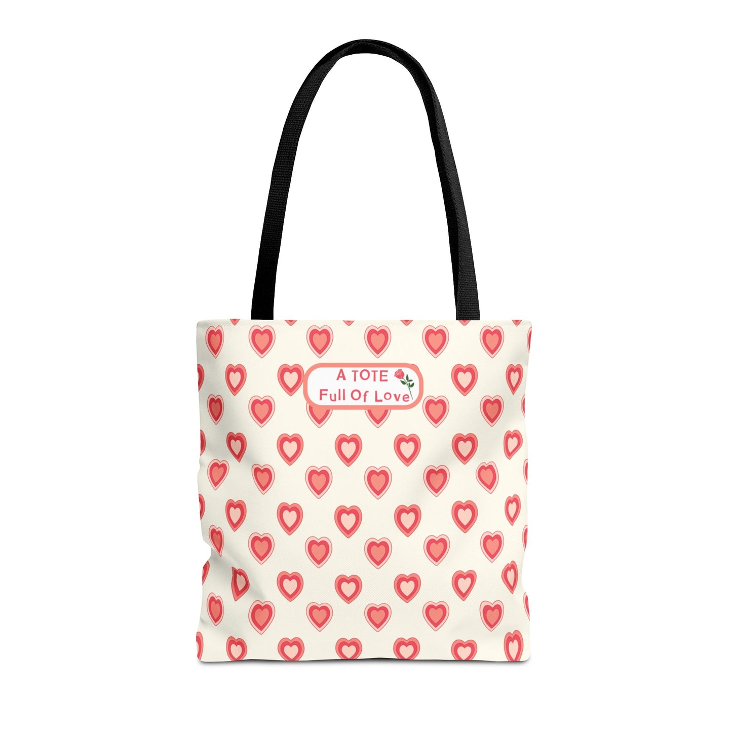 Fashionable Valentine's Day Tote With Romantic Vibes Hearts Accessory Bag For Weddings Or Perfect Gift For Her Chic Beige and Pink Tote Bag