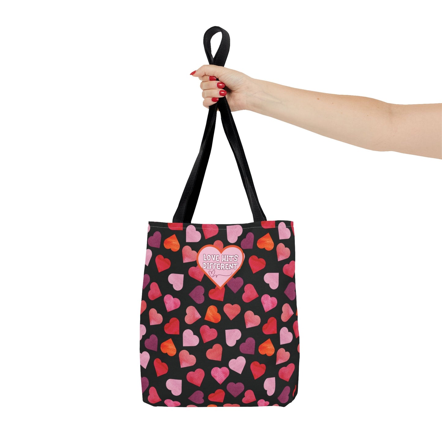 Trendy Love-Themed Reusable Valentine's Day Aesthetic Gen Z Heart Design Tote Large Storage Gift Accessory For Her Romantic and Stylish Tote Bag