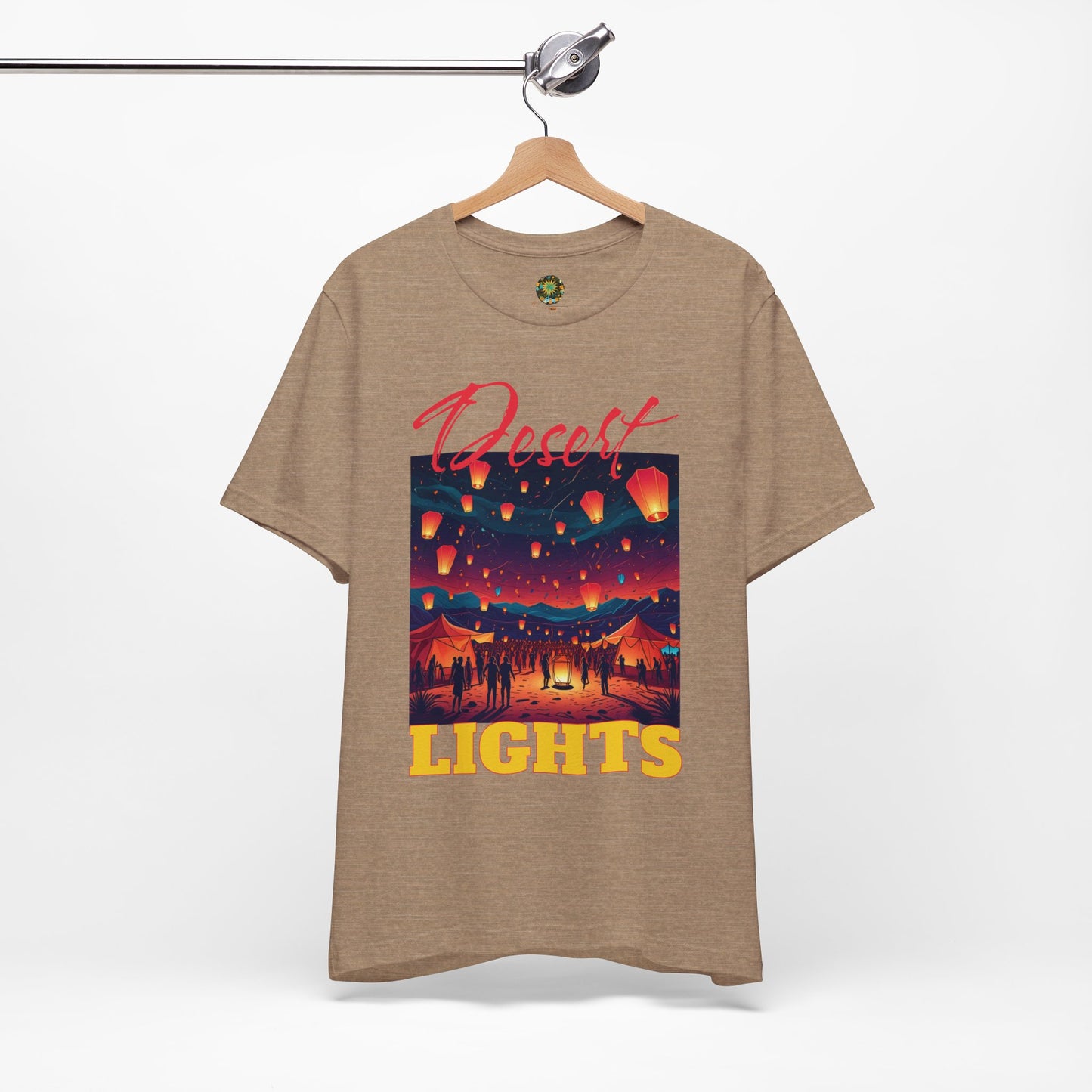 Bohemian Festival T-Shirt Desert Lights Tee Trendy Summer Wear Artistic Desert Style Fashion Shirt for Music Festival Lovers