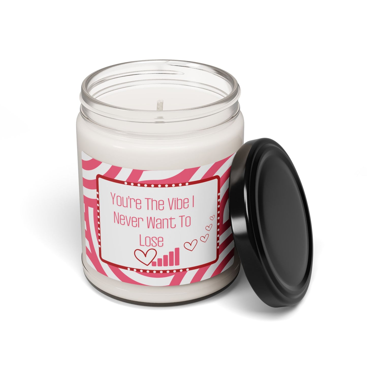 Fun Valentine's Day Gen-Z Aromatic Love Candle Gift for Valentine's Day Heart and Signal Bar Playful Modern Love Candle Design Trendy V-Day Candle Gift