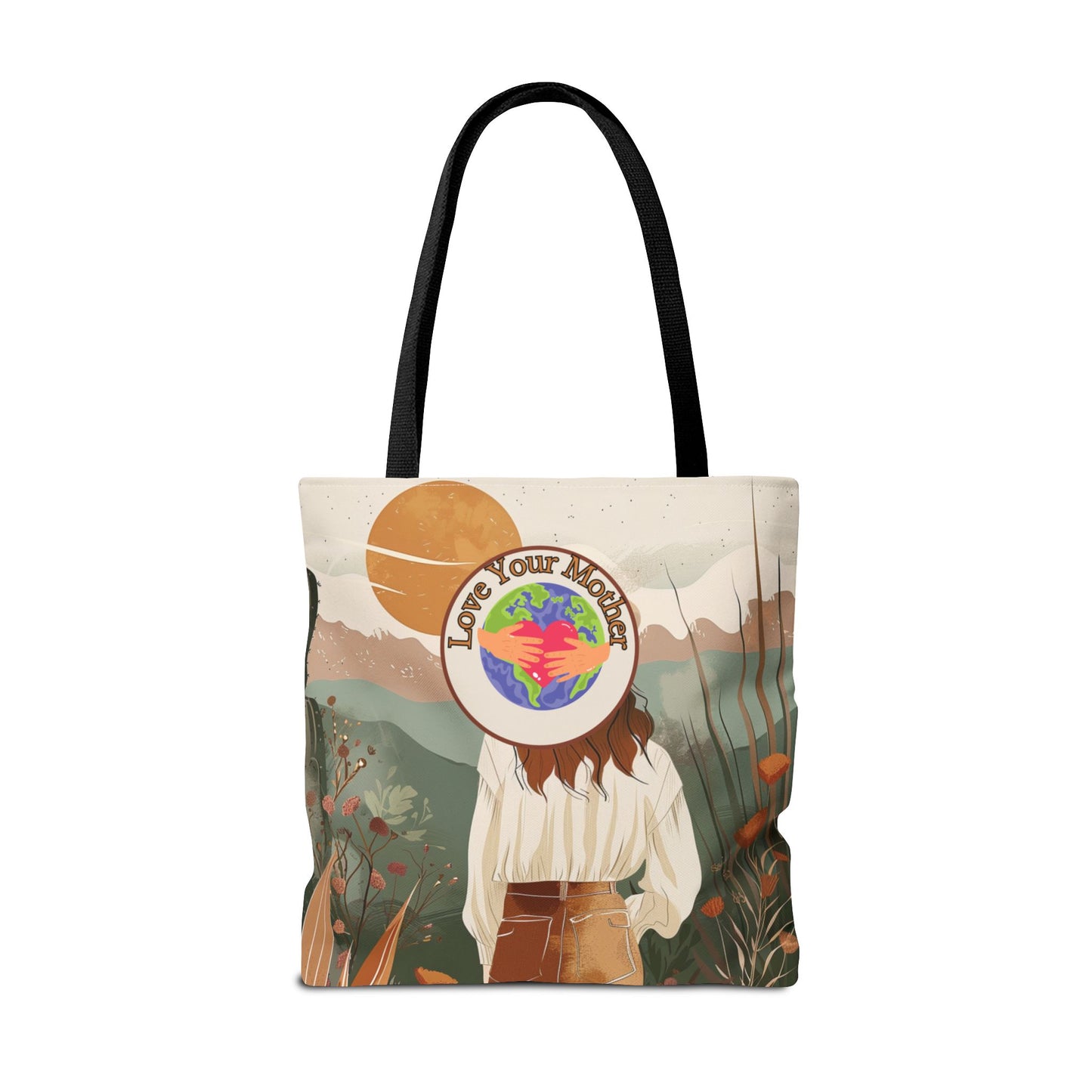 Environmental Earth Conscious Message Tote Eco Awareness Statement Earth Day Gift For Her Sustainable Woman-Owned Brand Stylish Boho Tote
