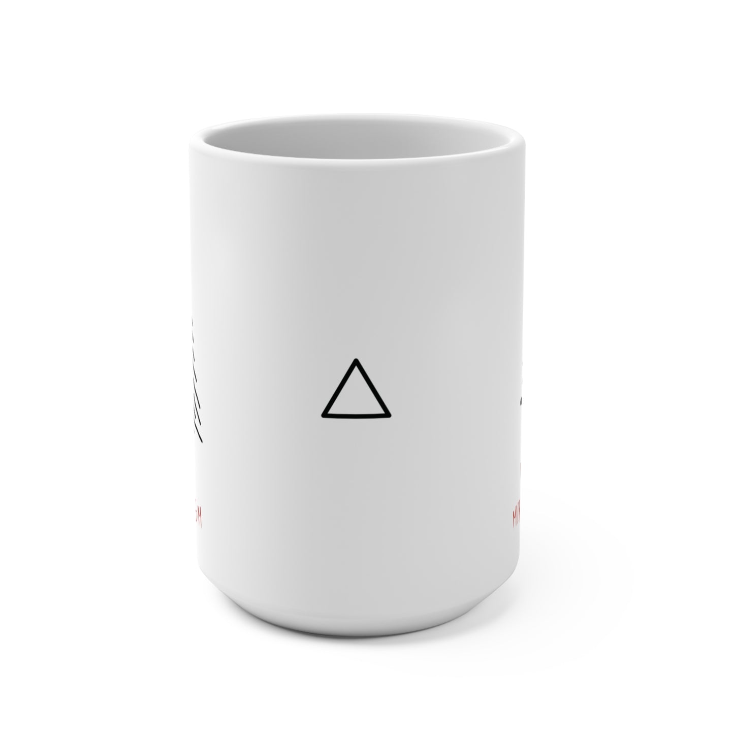 Christmas Minimalism Black and Red Elegant Understated Holiday Mug Simple Trendy Modern Design Festive Seasonal Mug Gift