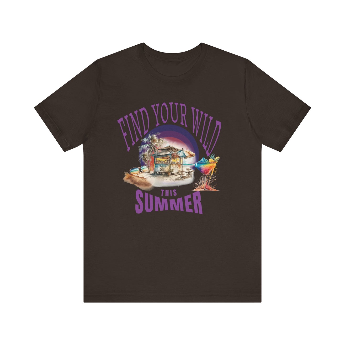 Beach Fashion T-Shirt for Ocean Lovers Summer Vibes Coastal Wear Seaside Fashion Summer Vibes