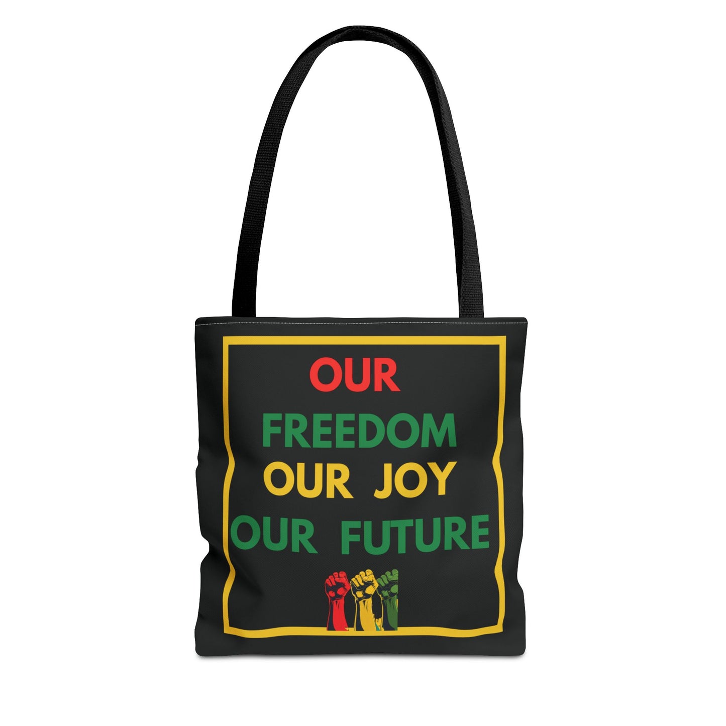 Red Gold Green Liberation Movement Tote Our Freedom Our Joy Our Future Cultural Pride Afrocentric Empowerment Fashion Tote Black History Gift