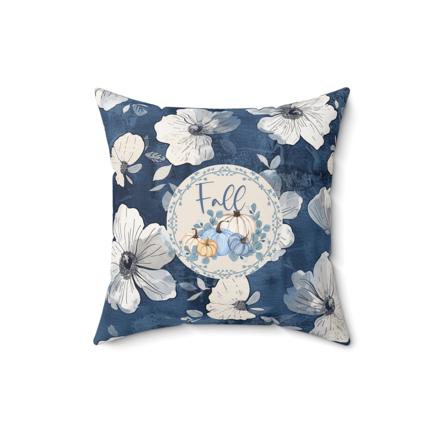 Seasonal Pumpkin Fall Throw Floral Pillow Thanksgiving Gift Accent Modern Autumn Decor Decorative Double-Sided Pillow