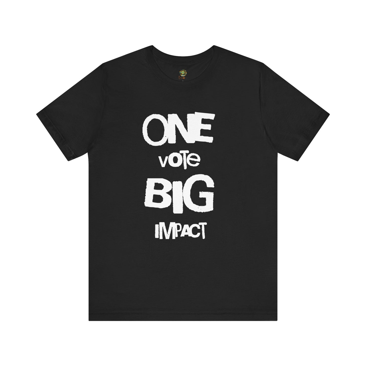 Trendy US Election 2024 Political T-Shirt One Vote Big Impact Civic Engagement Tee for Voters Democracy Support Voting Rights