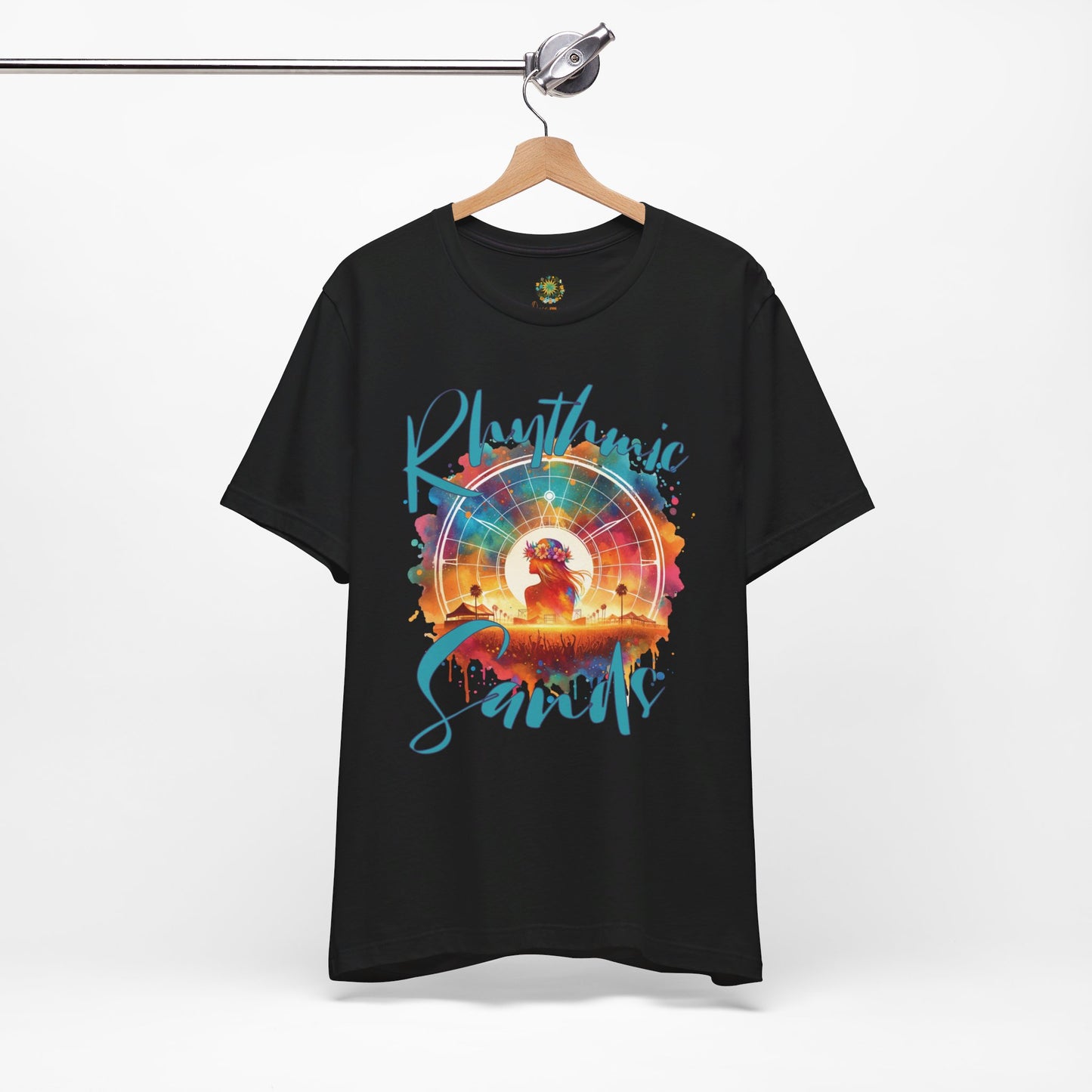 Rhythmic Sands Festival T-Shirt Bohemian Desert Music Tee for Music Lovers and Festival-Goers
