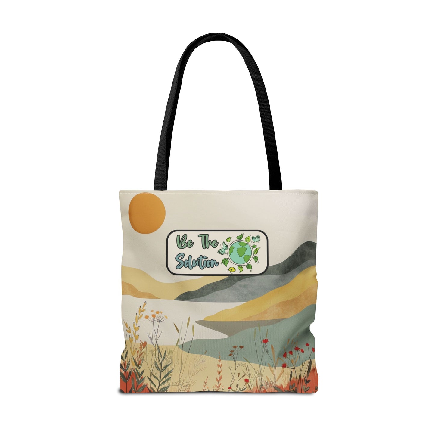 Earth Day Eco Message Tote Bag for Nature Lovers and Environmentalists Planet Positive Unique Gift Idea Boho Eco Tote