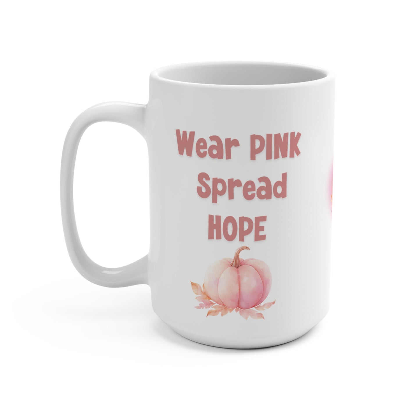 Empowering Breast Cancer Awareness Courage in Pink Mug for Women Hope and Strength Gift for Breast Cancer Fighters Cancer Support Mug