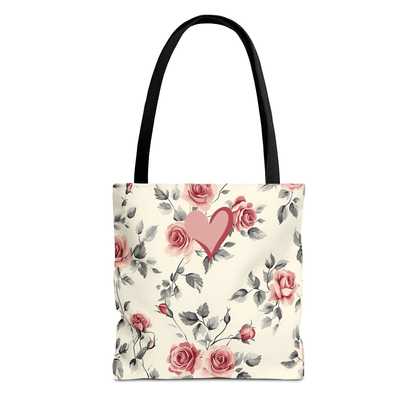 Elegant Rose Pattern Valentine's Day Accessory Gift for Women Romantic Stylish Durable Tote Bag for Weddings Functional Unique Gift Tote For Her