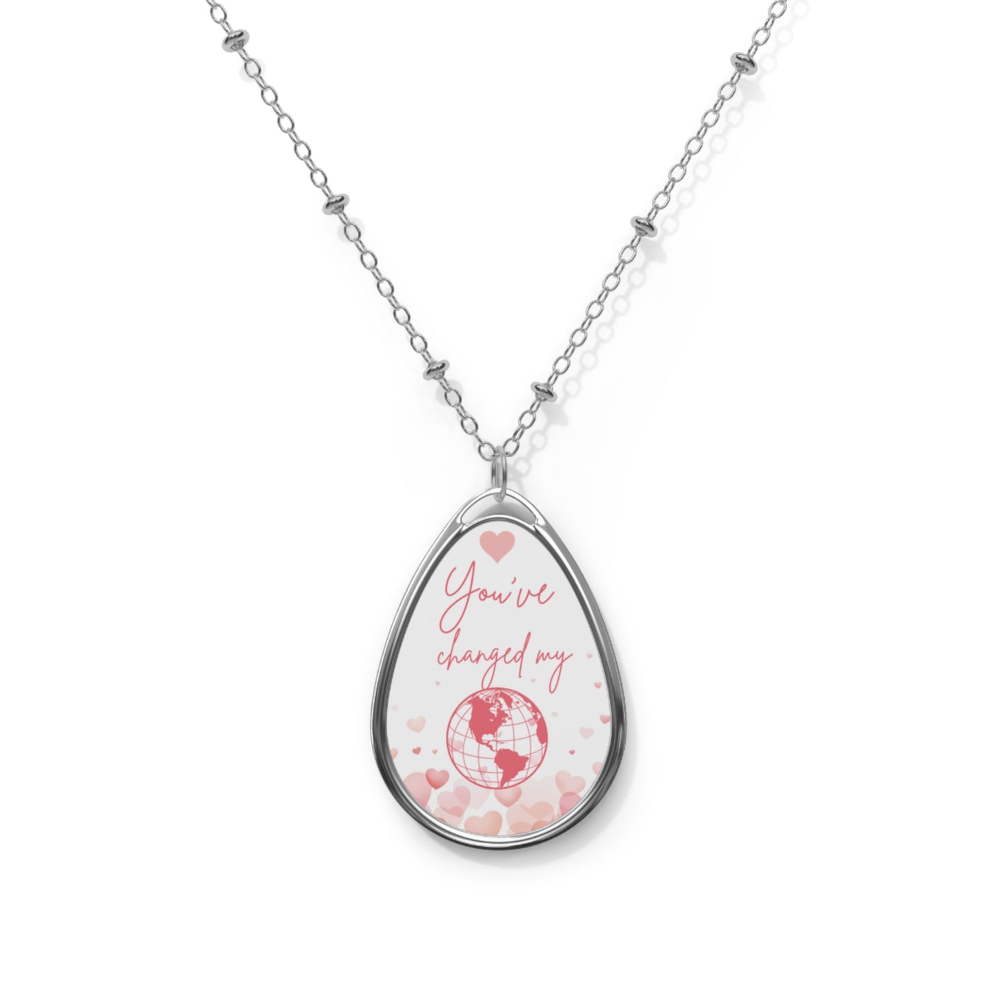 Romantic World Map Jewelry Heartfelt Valentine's Gift Necklace for Romantic Partner V-Day Gift For Her Special Occasion Necklace