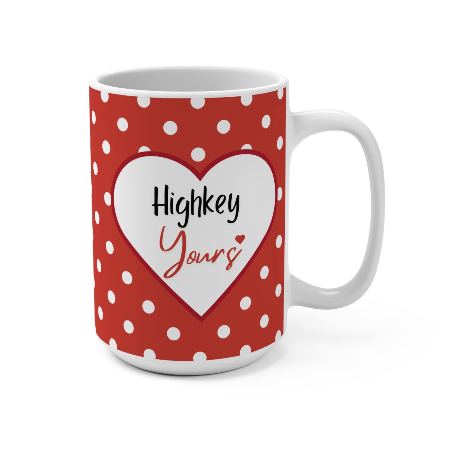 Funny Gen Z Valentine's Coffee Mug For Couples Trendy Modern Love Drinkware Lowkey Obsessed Highkey Yours Unique Love-Themed Gift Mug