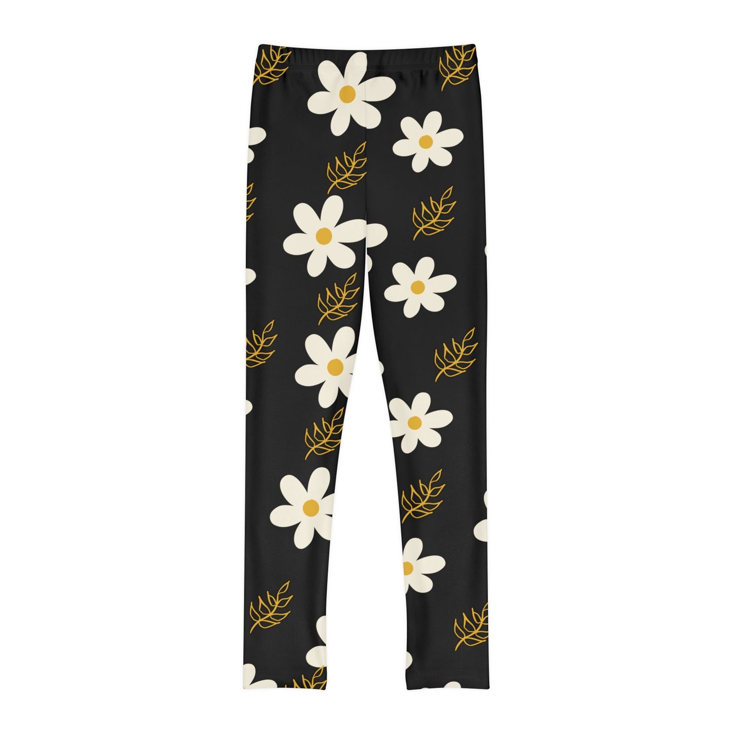 Back to School Kids All Over Print Leggings Polyester Spandex Casual Kids Wear Floral Trendy Kids Fashion Activewear Bottoms