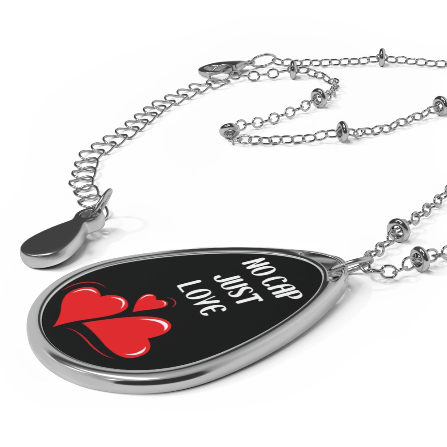 V-Day No Cap Just Love Necklace For Someone Special love-Inspired Playful And Heartfelt Pendant Bold Romantic Jewelry Gift For Someone Special