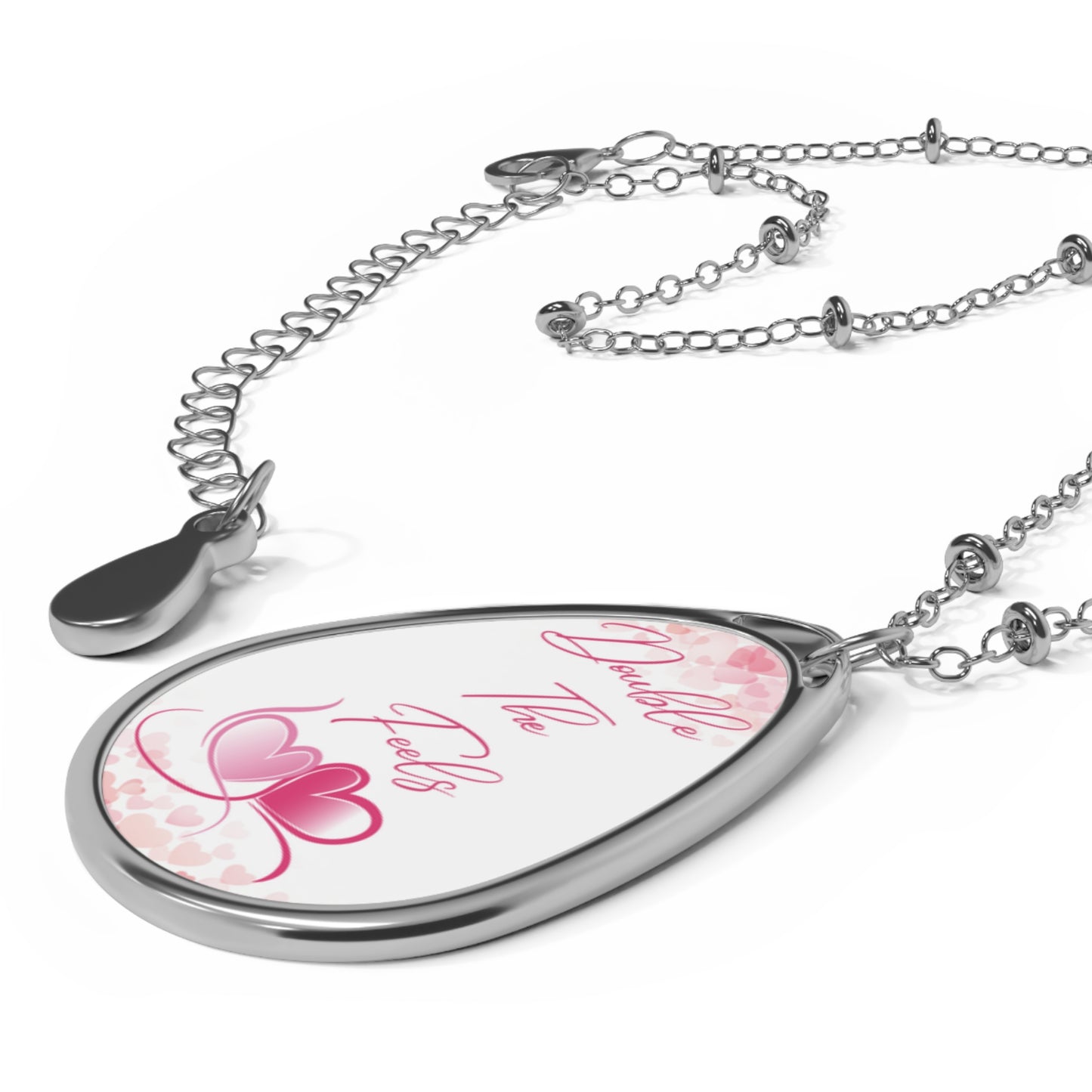 Romantic Two Hearts Necklace For Couples V-Day Jewelry For Anniversaries Hearts Love Pendant Timeless Keepsake Double The Feels Gift From Special Someone
