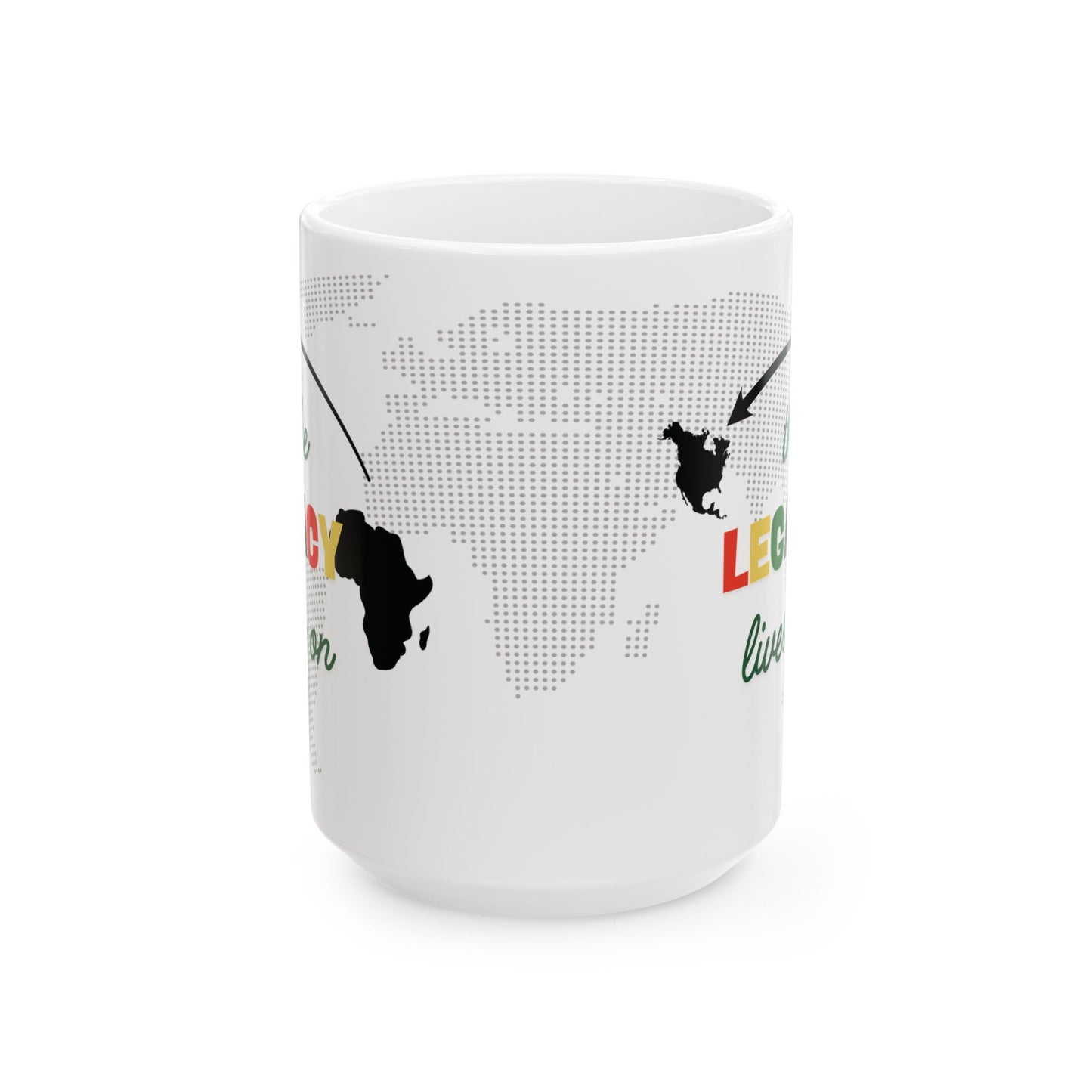 Ancestral Connection Black History Gift Mug The Legacy Lives On Africa To America Design Commenorative Drinkware Juneteenth Liberation Mug