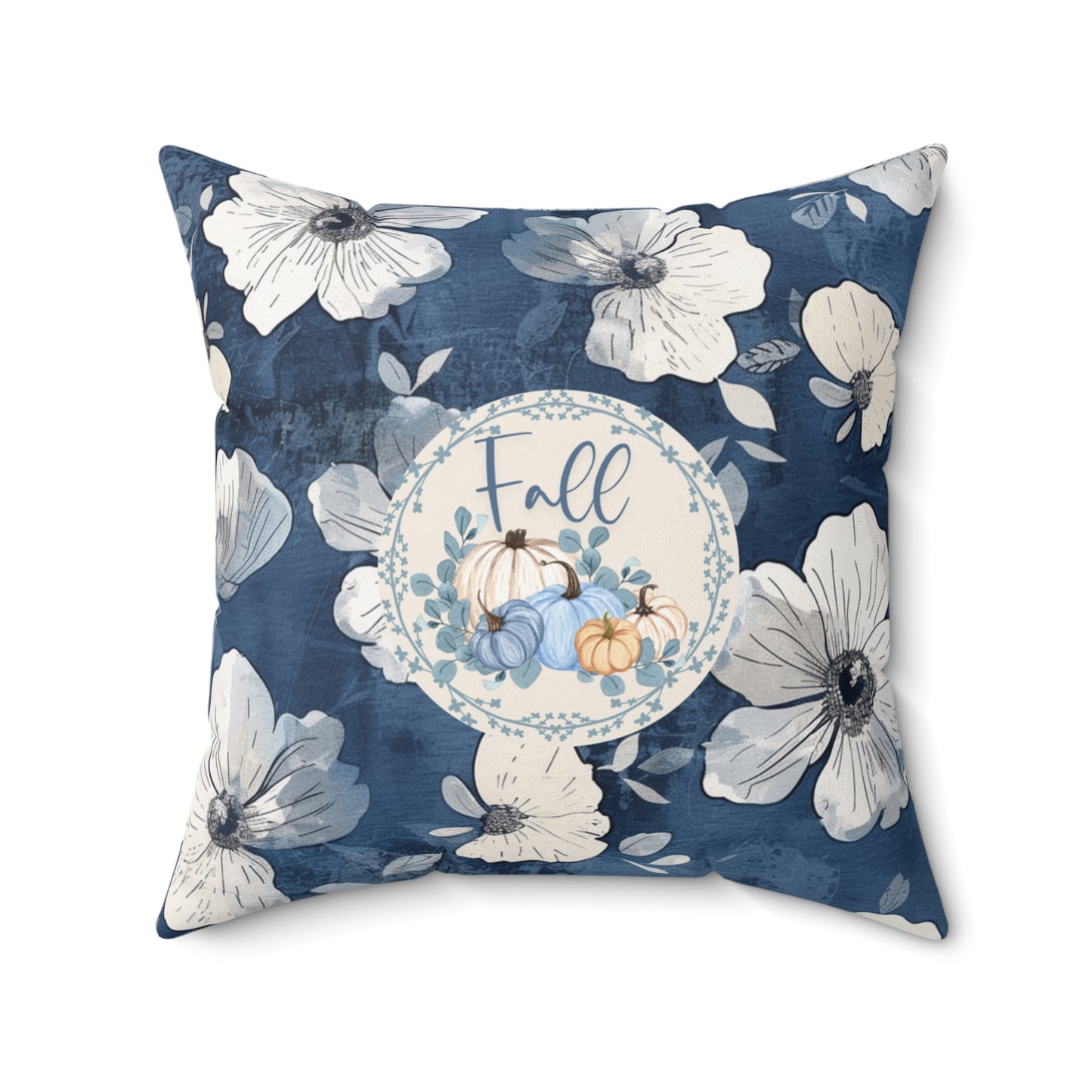 Seasonal Pumpkin Fall Throw Floral Pillow Thanksgiving Gift Accent Modern Autumn Decor Decorative Double-Sided Pillow