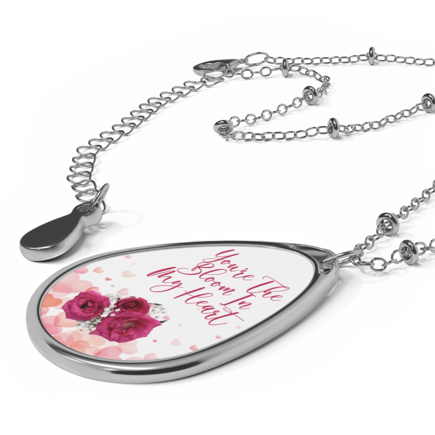 Romantic V- Day Jewelry Necklace Gift For Her Floral Heart Pendant Elegant Valentine Necklace Gift jewelry for Anniversaries And Special Occasions
