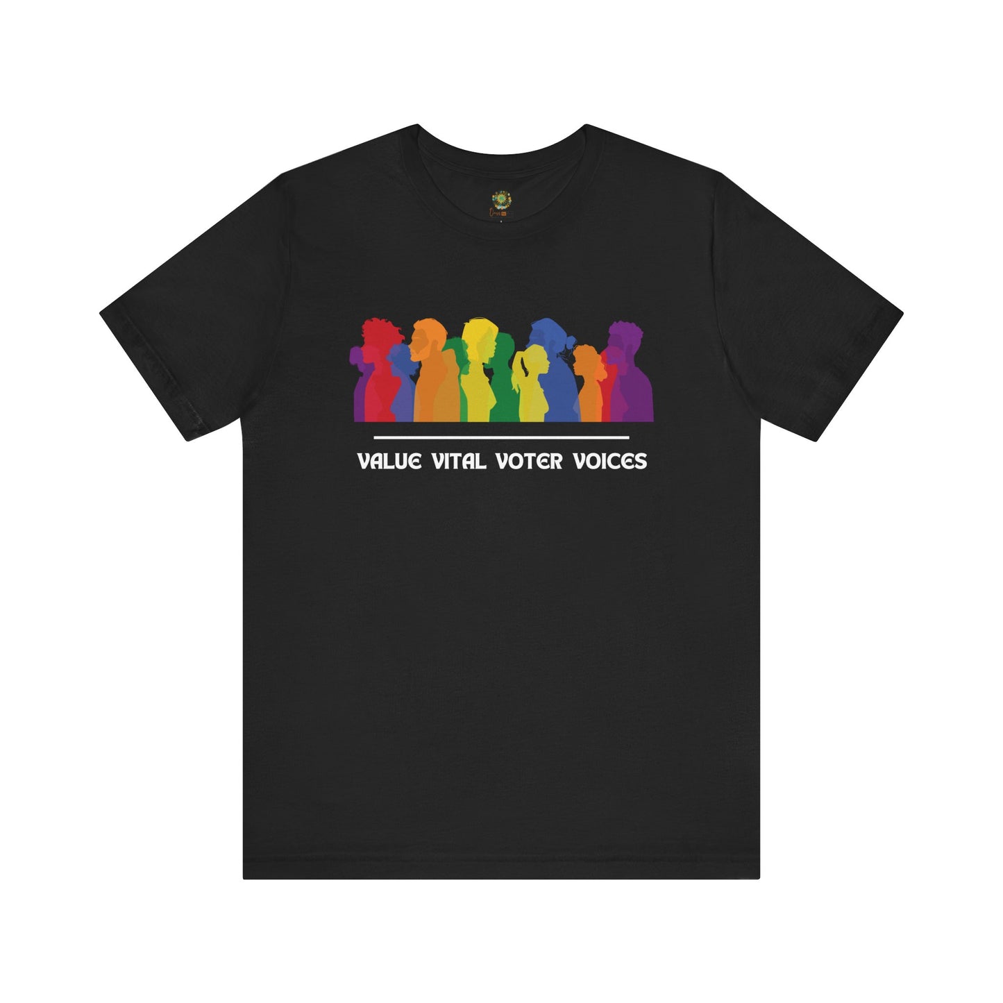 Civic Engagement Tee for Democracy Voting Rights US Election Season T-Shirt Value Vital Voter Voices Trendy Political Top