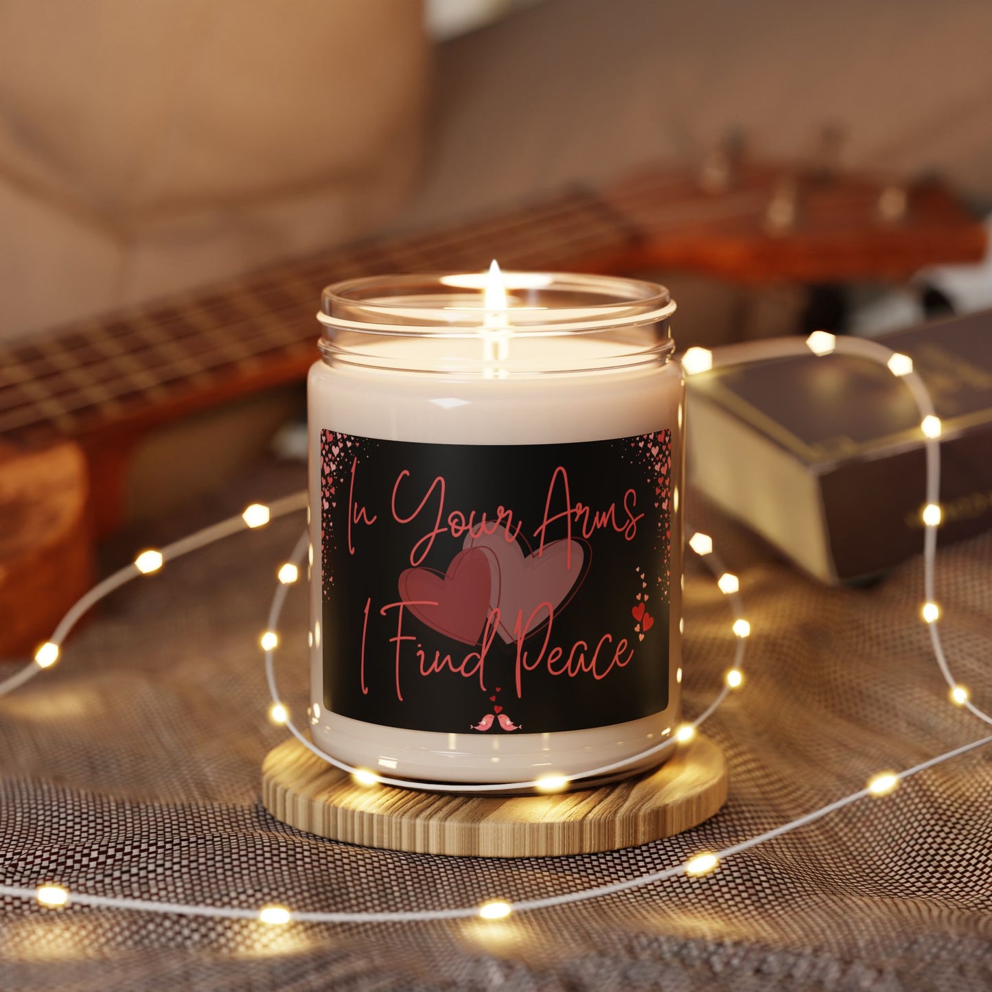 Aromatic Romantic V=Day Candle Elegant Sentimental Heartfelt Love Gift For Partner Black Label Couple's Long-Burning Soy Gift Candle