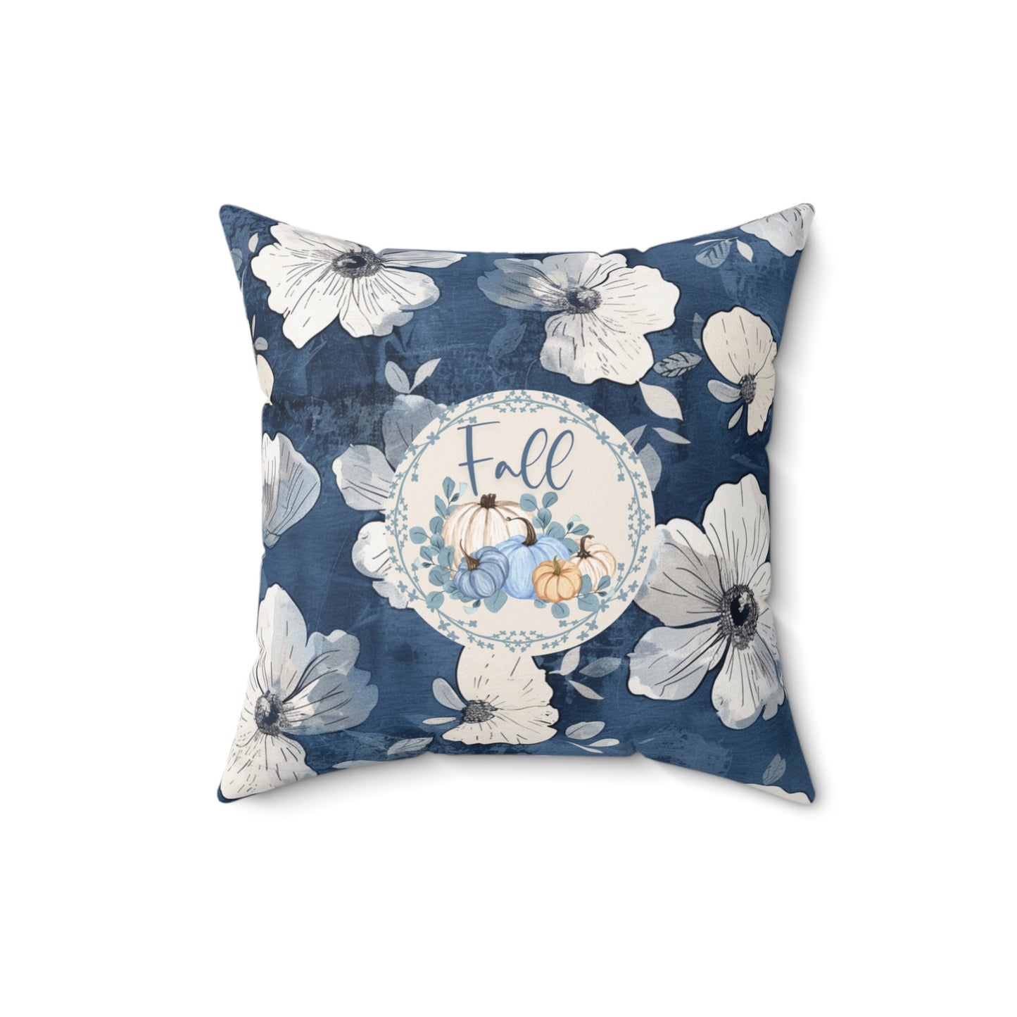 Seasonal Pumpkin Fall Throw Floral Pillow Thanksgiving Gift Accent Modern Autumn Decor Decorative Double-Sided Pillow