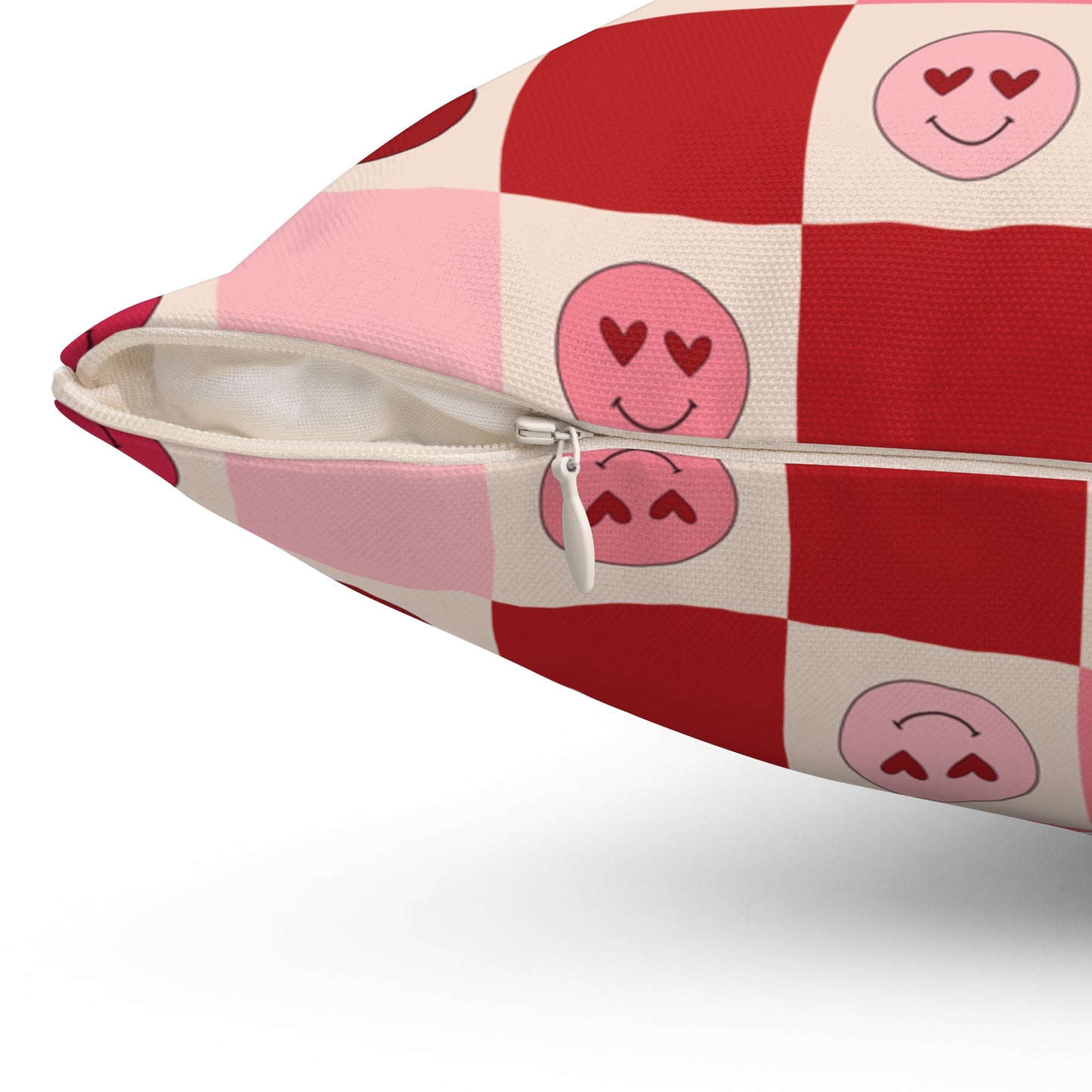 Gift Pillow For Valentine's Day Playful V-Day Checkerboard Pillow Design Durable and Stylish Gift For Special Someone