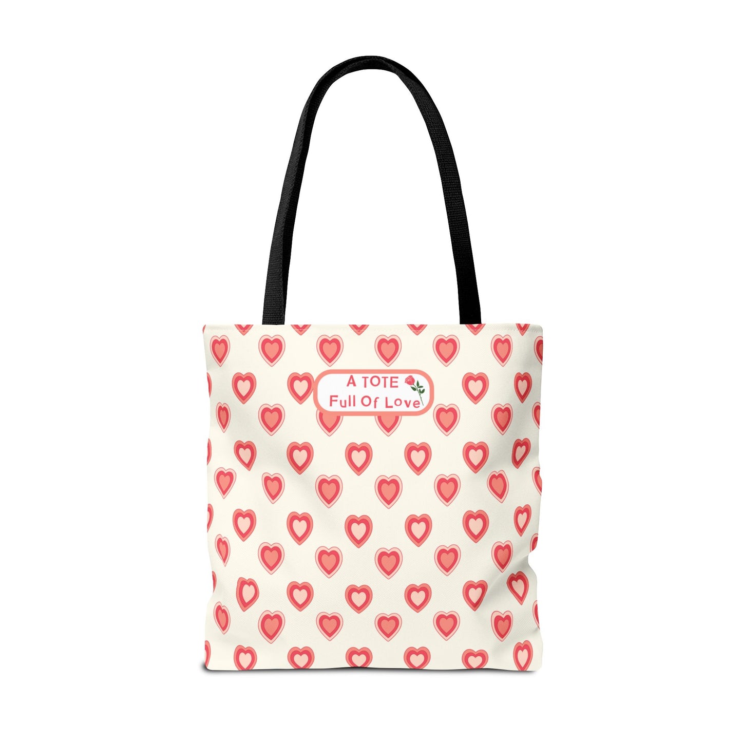 Fashionable Valentine's Day Tote With Romantic Vibes Hearts Accessory Bag For Weddings Or Perfect Gift For Her Chic Beige and Pink Tote Bag