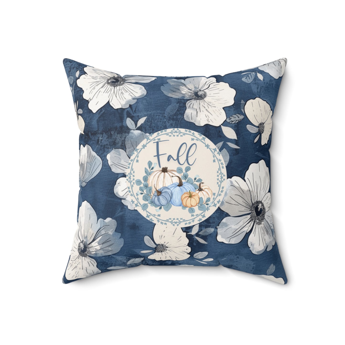 Seasonal Pumpkin Fall Throw Floral Pillow Thanksgiving Gift Accent Modern Autumn Decor Decorative Double-Sided Pillow