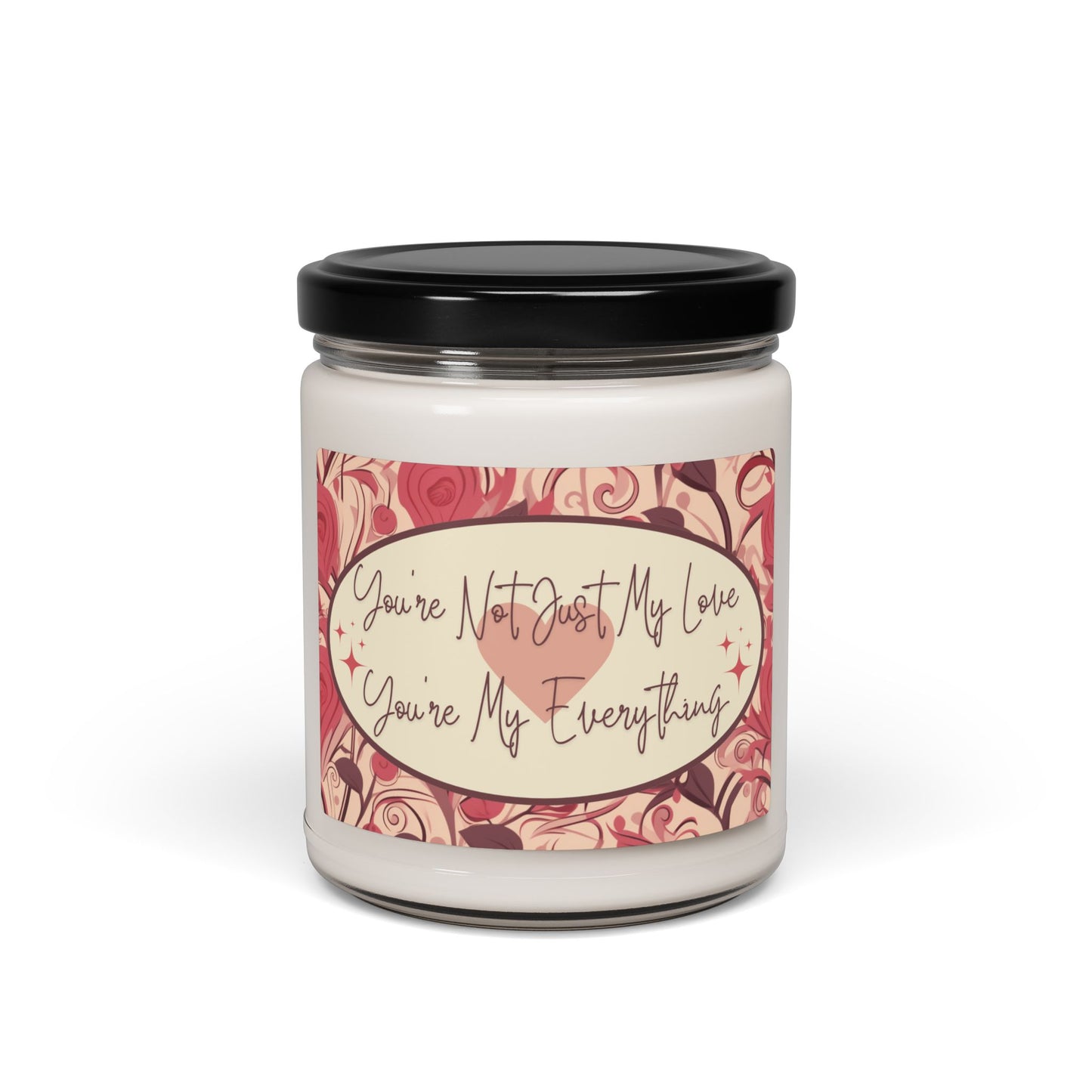 Romantic Best-Selling V- Day Love-Themed Sentimental Candle 9oz Love Expression Candle Valentine Gift for Anniversaries Long-burn Aromatic Soy Wax Candle