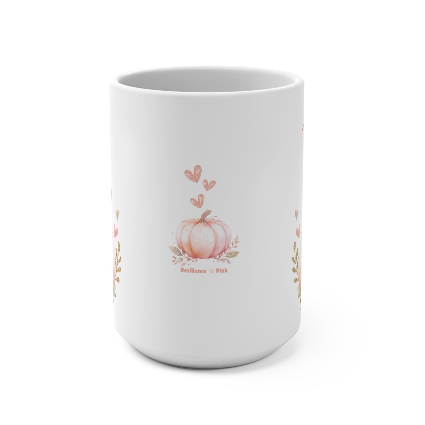 October Awareness Pumpkin Mug for Breast Cancer Awareness Empowering Message Mug Gift for Her Motivational Pink Power Survivor Gift Mug