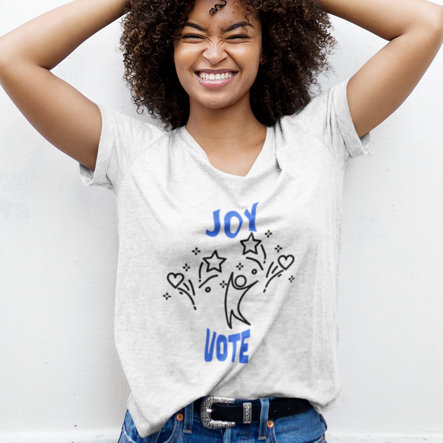 Joyful US Election 2024 T-Shirt Inspirational Civic Engagement Empowerment Tee for Democracy Voting Rights Gift for Political Enthusiasts