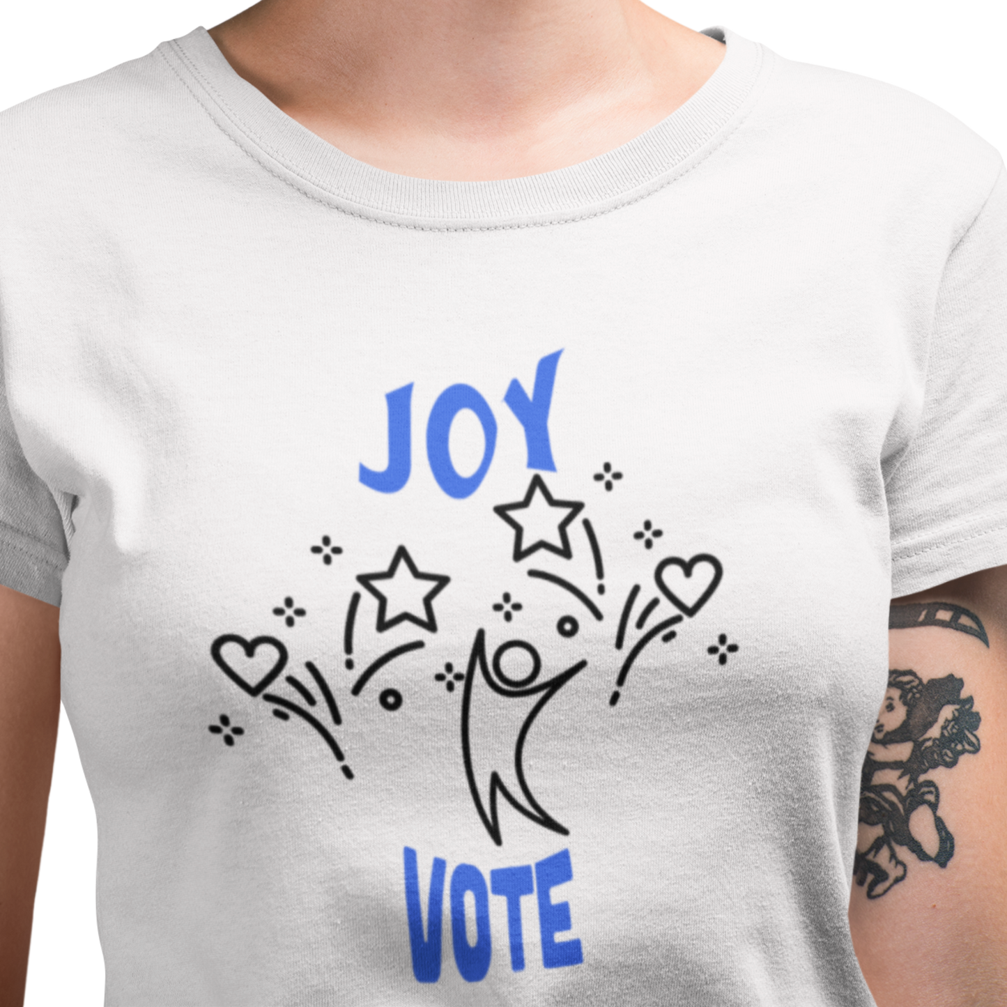 Joyful US Election 2024 T-Shirt Inspirational Civic Engagement Empowerment Tee for Democracy Voting Rights Gift for Political Enthusiasts