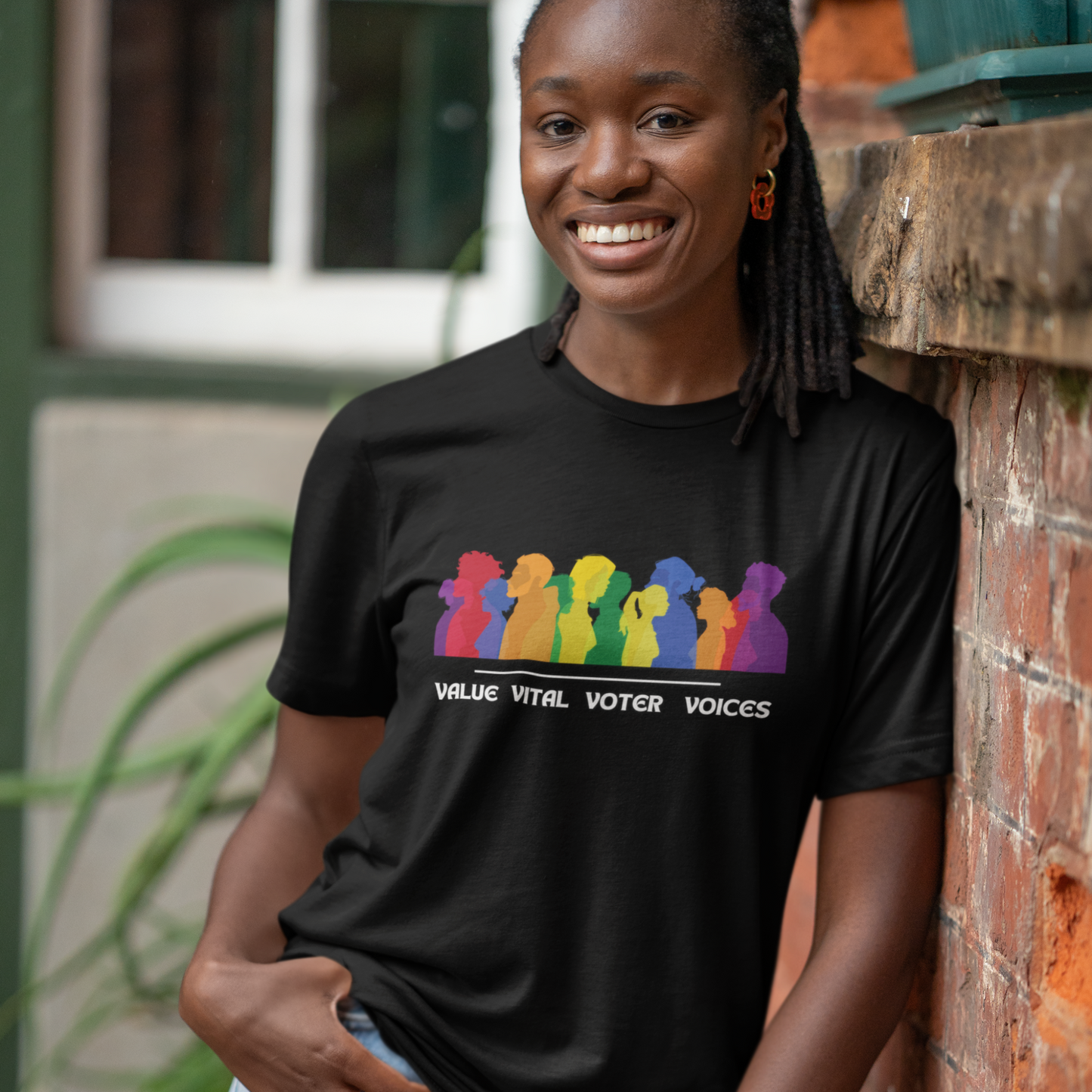Civic Engagement Tee for Democracy Voting Rights US Election Season T-Shirt Value Vital Voter Voices Trendy Political Top