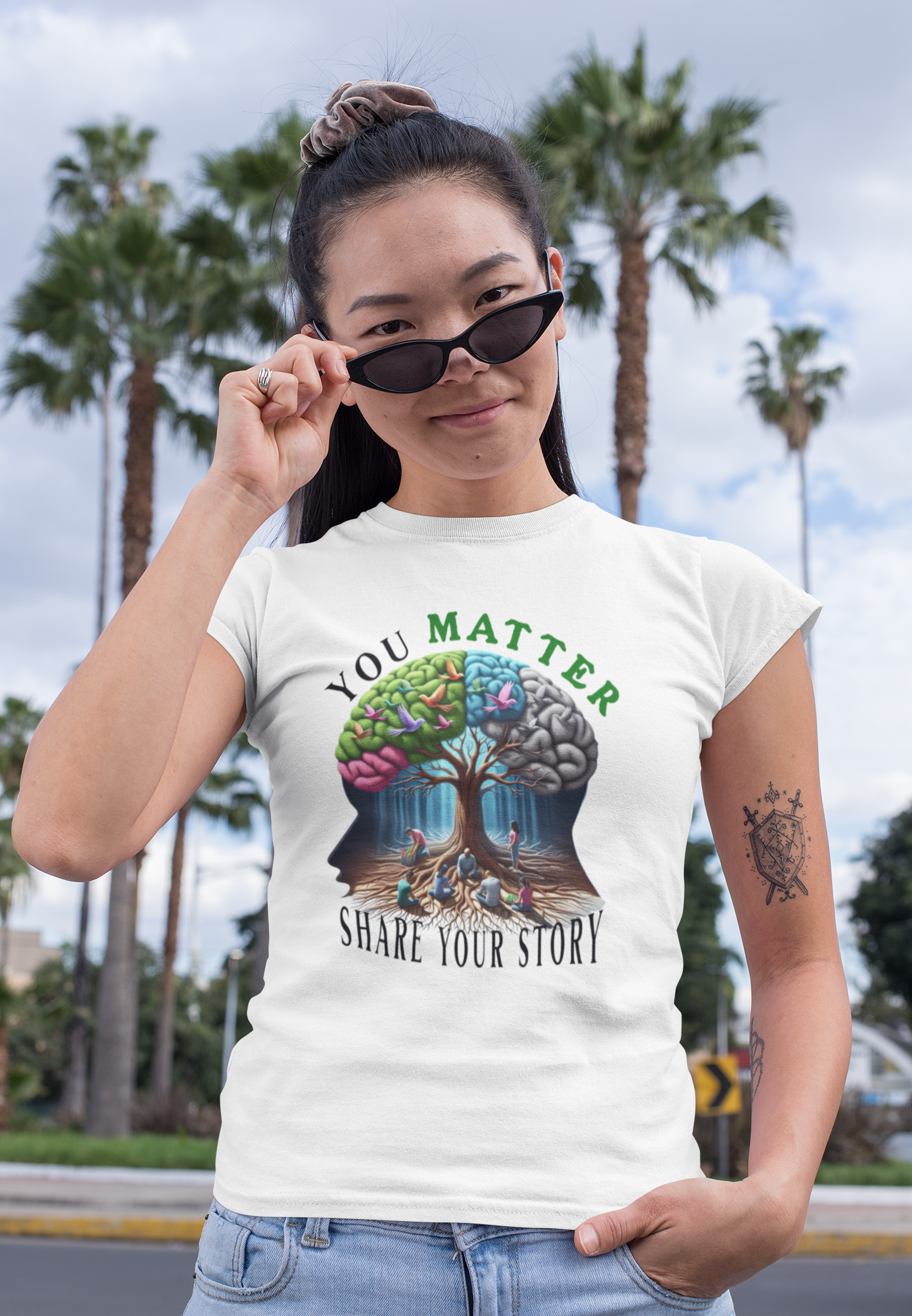 Motivating You Matter Share Your Story T-Shirt for Mental Health Awareness Tee Encouraging Sharing and Self-Worth for Mental Wellness