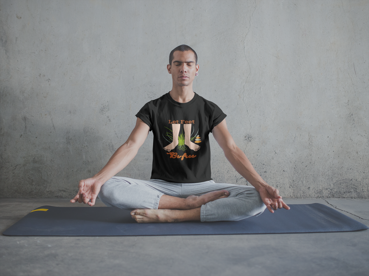 Awareness T Shirt for National Barefoot Day Tee Nature Connection Grounding Shirt for Mindfulness and Relaxation