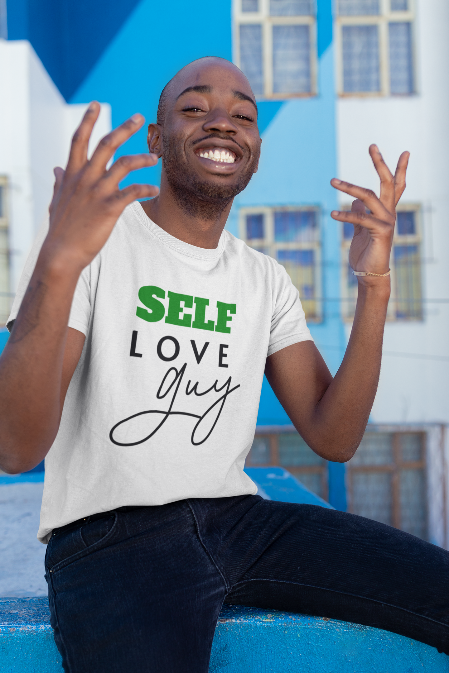 Mental Health Awareness Month T Shirt Positive Vibes Clothing Motivational Shirt for Mental Health Self Love Guy Inspirational Tee