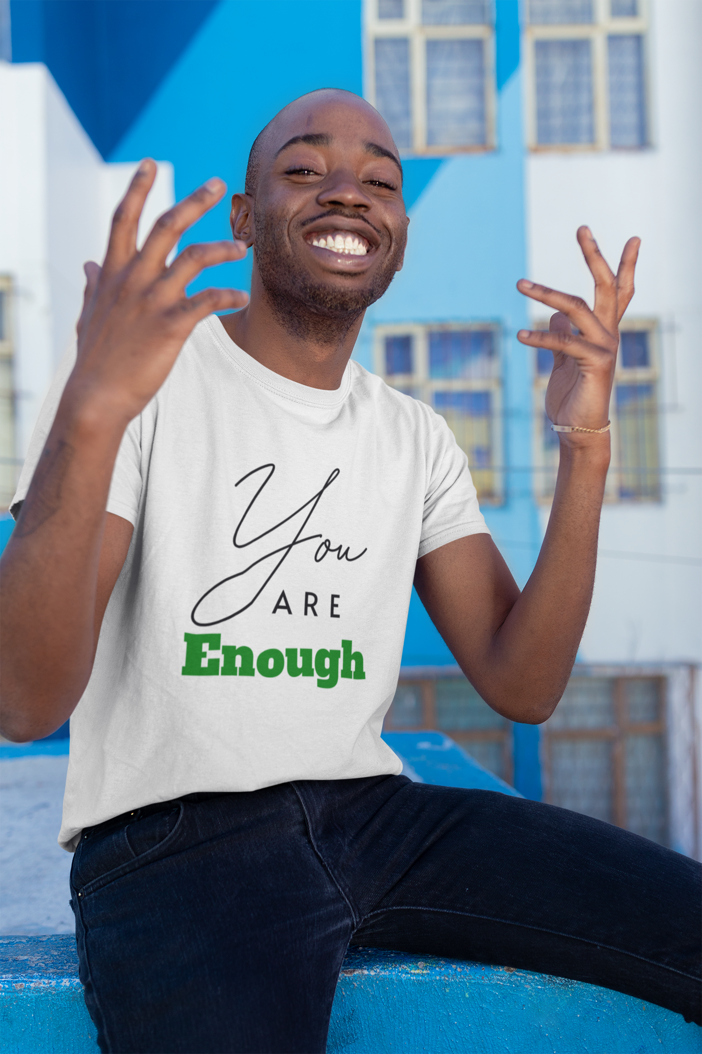 Empowering Shirt for Mental Health Awareness Positive Vibes You Are Enough Tee Promote Self-Worth with Motivating Apparel
