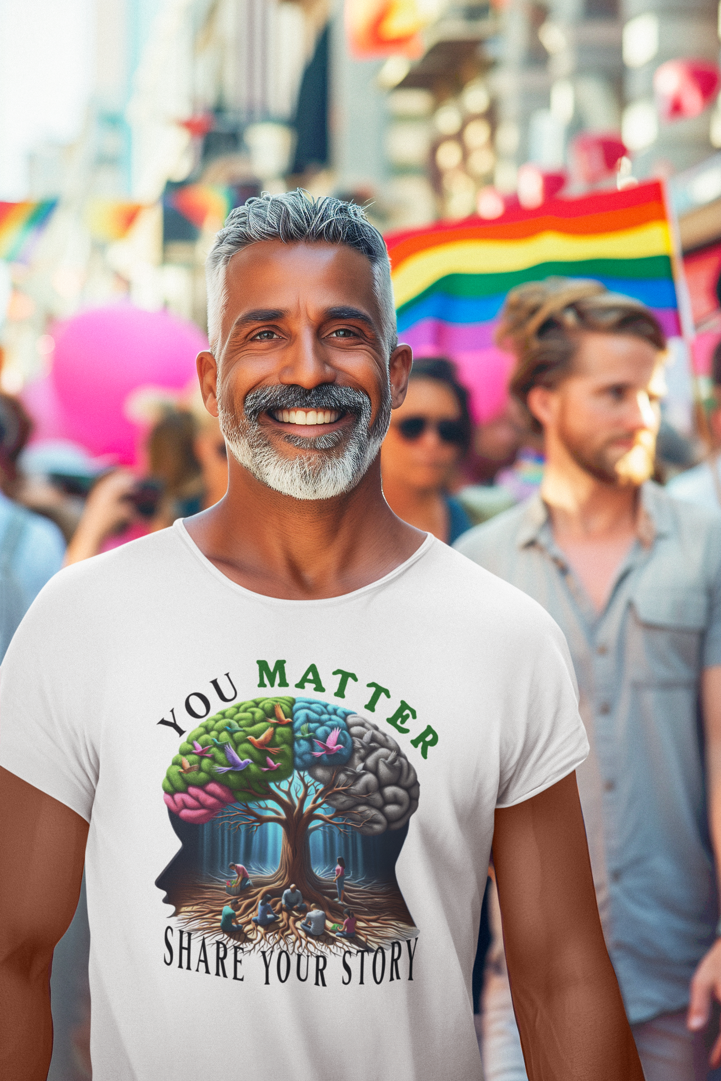 Motivating You Matter Share Your Story T-Shirt for Mental Health Awareness Tee Encouraging Sharing and Self-Worth for Mental Wellness