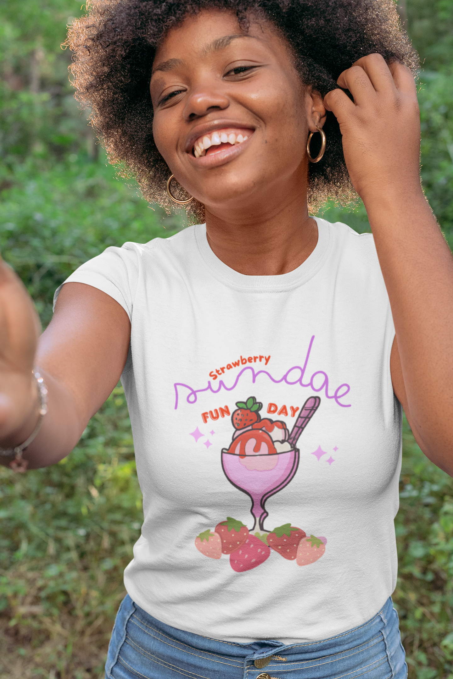 Strawberry Sunday Awareness Day T Shirt for Strawberry Fun Day Tee for Sundae Lovers Fun Food Lovers Strawberry Lovers Tee
