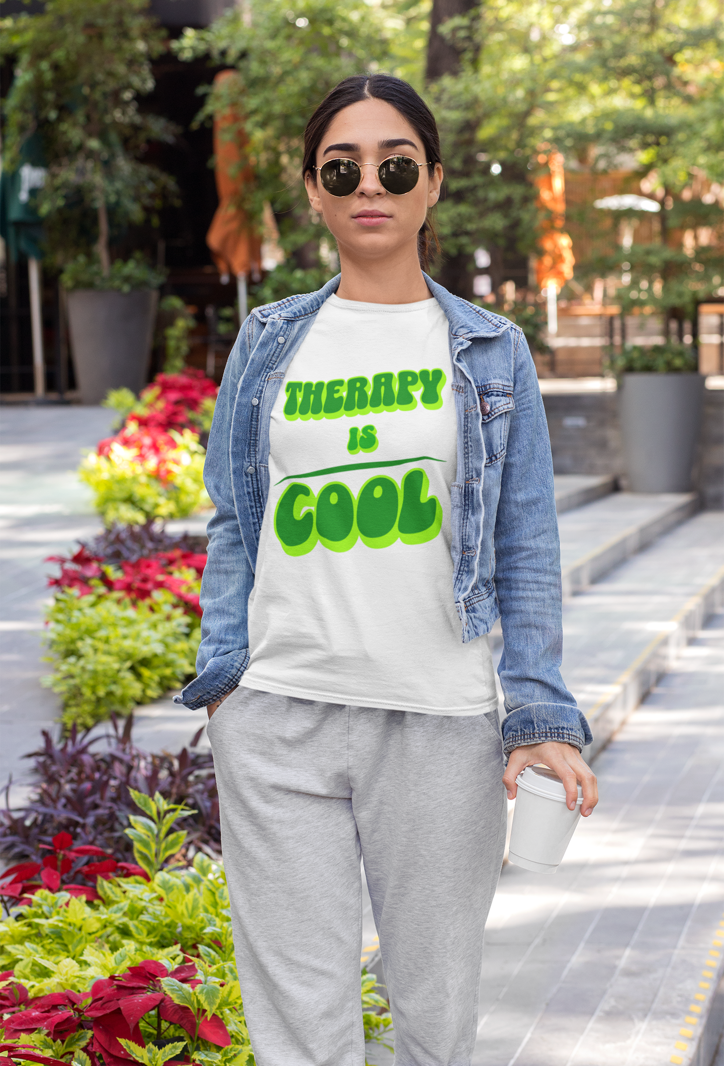 Therapy is Cool Fun Retro T-Shirt Promoting Mental Health Awareness and Self-Care in Style Shirt for Mental Wellness Positive Vibes Inspirational Tee