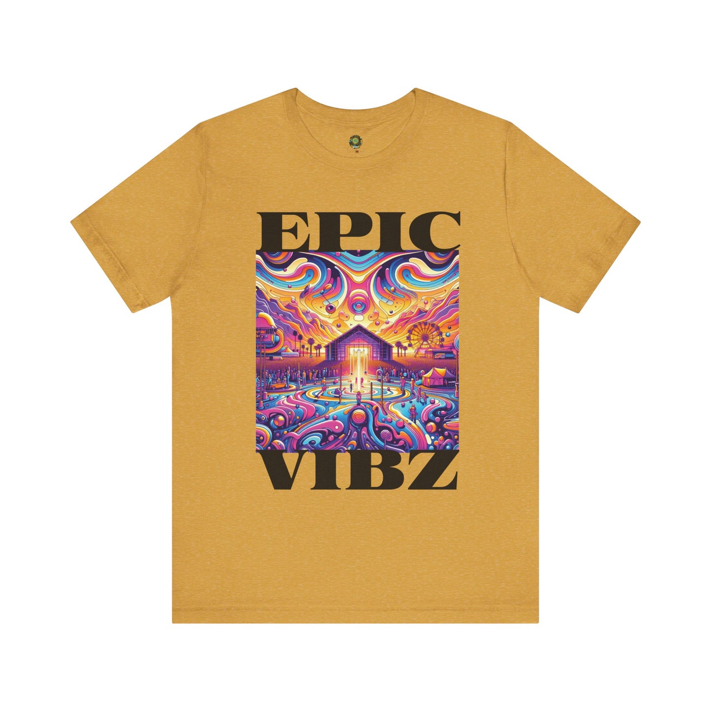 Epic Vibz Festival T-Shirt Bohemian Desert Music Tee for Music Lovers Groovy Festival Vibes Hippie Music Festival Wear