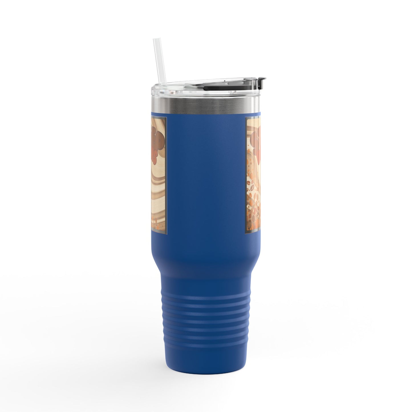 Copy of Copy of Christmas 40oz Insulated Travel Mug With Handle Double Wall Holiday Hot and Cold Teal Mug Coffee Lover Unique Red Tree Gift