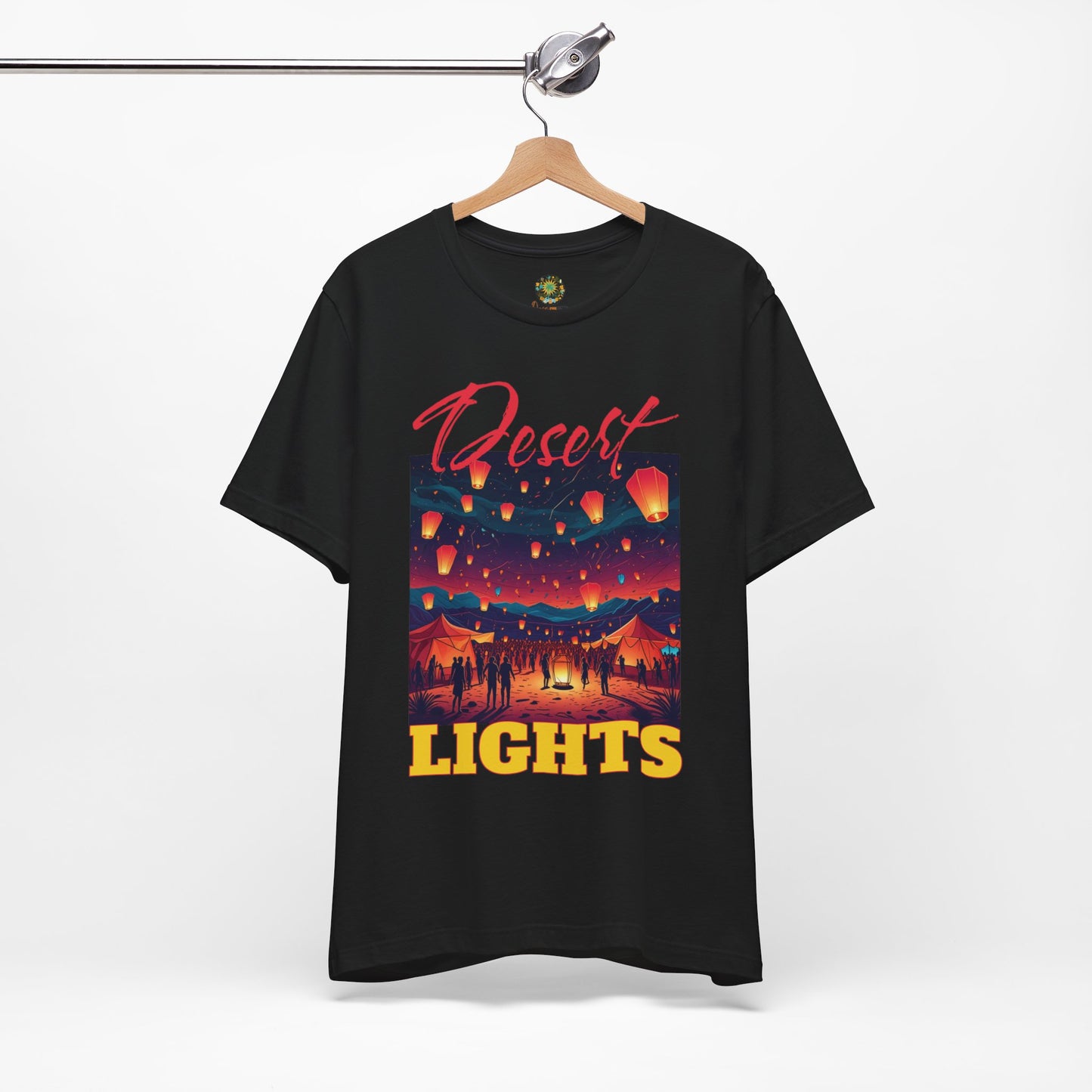 Bohemian Festival T-Shirt Desert Lights Tee Trendy Summer Wear Artistic Desert Style  Fashion Shirt for Music Festival Lovers