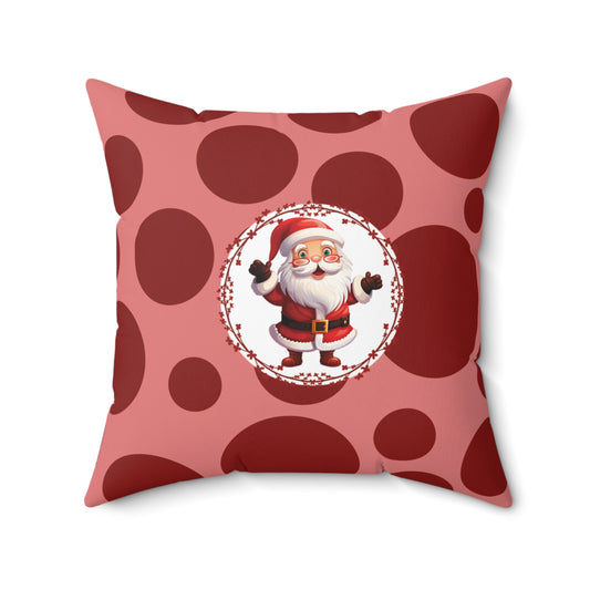 Christmas Decor Seasonal Home Accent Holiday Pillow Whimsical Santa Pillow Unique Christmas Gift For Her