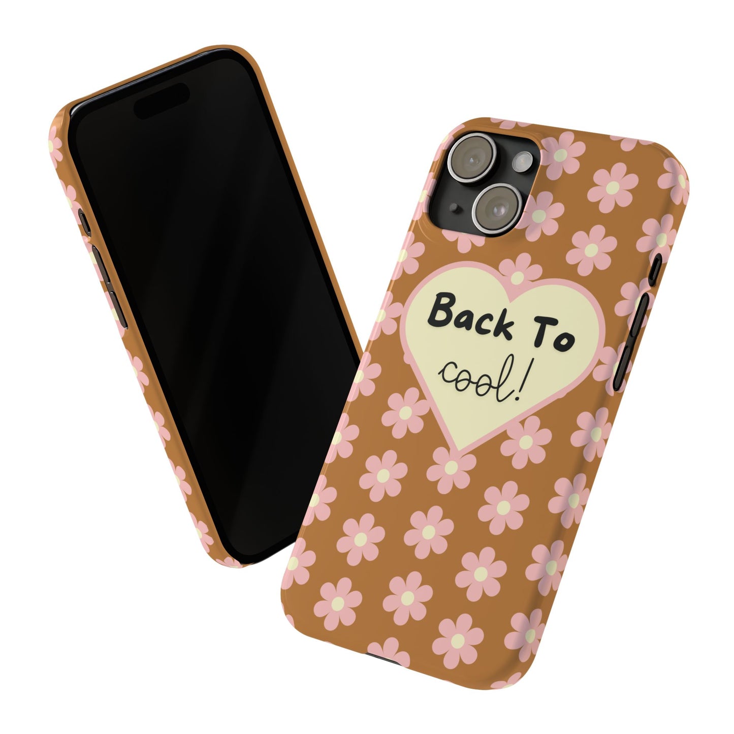 Back To School iPhone Cover Positive Attitude Fashionable Floral Case Back To School Accessory Trendy Phone Cover