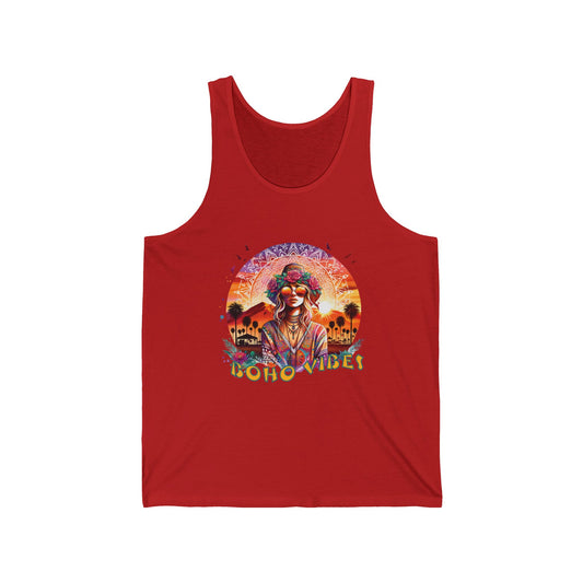 Boho Vibes Tank Top Festival Ready Bohemian Style for Music Lovers and Festival-Goers Tank Adventure Wear