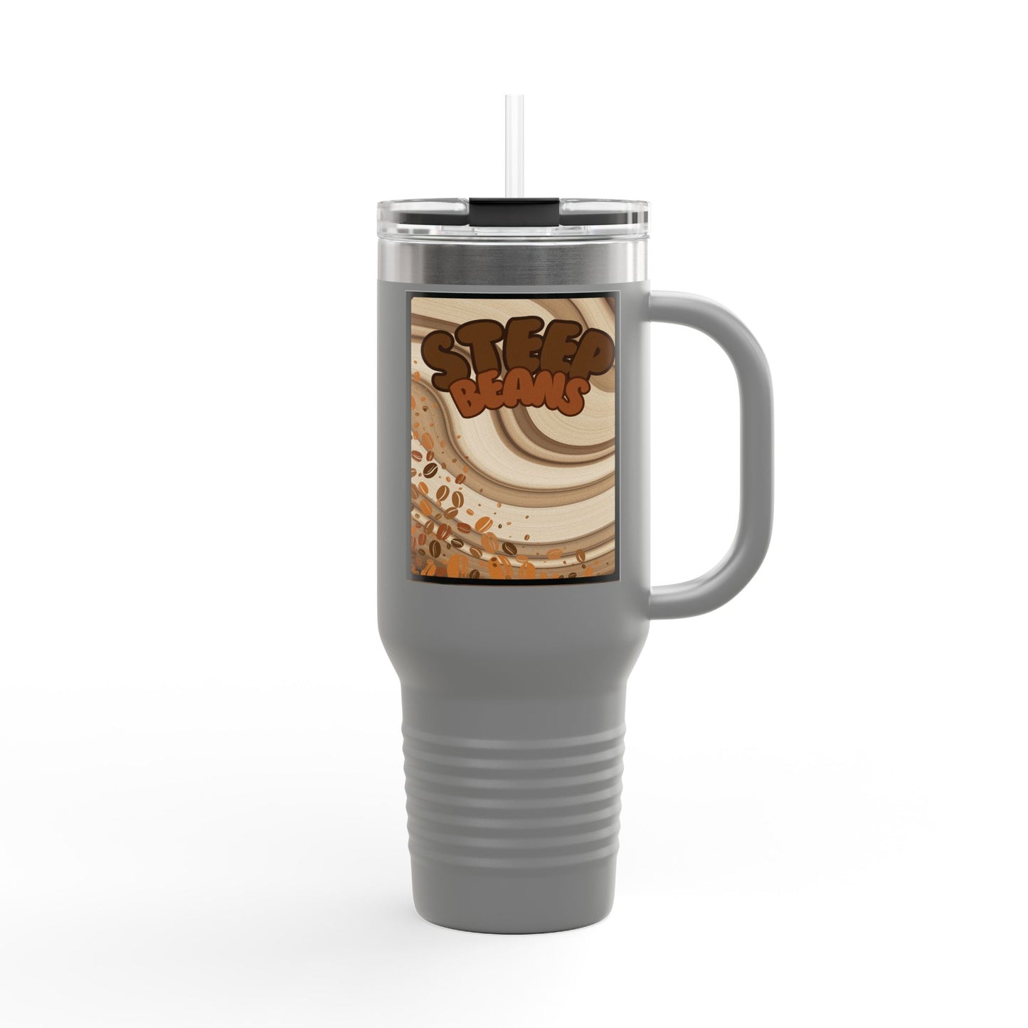 Copy of Copy of Christmas 40oz Insulated Travel Mug With Handle Double Wall Holiday Hot and Cold Teal Mug Coffee Lover Unique Red Tree Gift